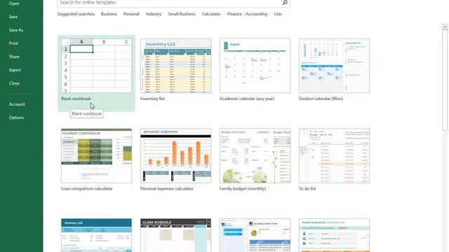 Excel 2013 Tutorial: Create new blank workbooks. смотреть онлайн