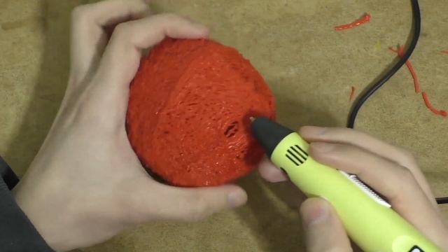 Рисуем 3D ручкой птицу RED из Angry Birds смотреть онлайн