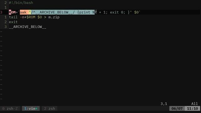 Embedding a Video Game into a Shell Script Retro Game Scripts смотреть онлайн