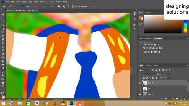 Sketch cartoon character in Photoshop | pen tool sketch in Photoshop смотреть онлайн