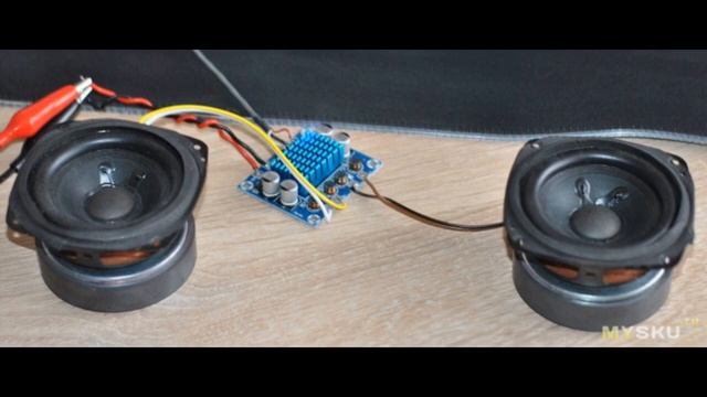 HW-404 двухканальная плата цифрового аудиоусилителя мощности | #Обзор смотреть онлайн
