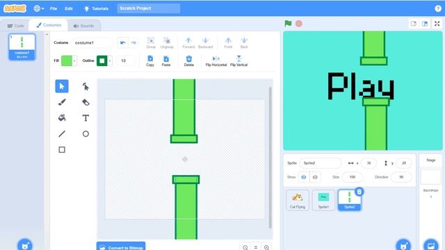 Build Your Own Flappy Bird Game in Scratch! смотреть онлайн