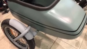 Обзор электро фэтбайка Eco Drive Retro с люлькой. Электро велосипед с сиденьем для ребенка