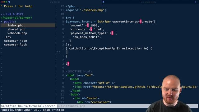 Accept a payment - Create a PaymentIntent with PHP смотреть онлайн