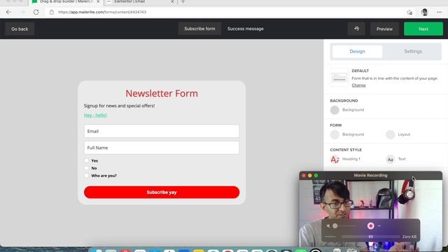 Add an Email Marketing Form with MailerLite to Elementor смотреть онлайн