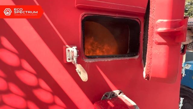 Термическая утилизация лузги подсолнечника в инсинераторе HURIKAN 200R смотреть онлайн