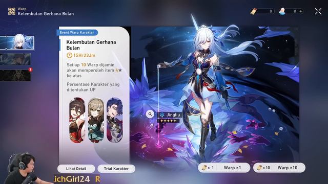 HOKI Gacha Jingliu Eidolon 6 LC S5| Honkai Star Rail 1.4 смотреть онлайн