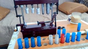 Станок для зарядки патронов 12к после покраски и дополнения станций.