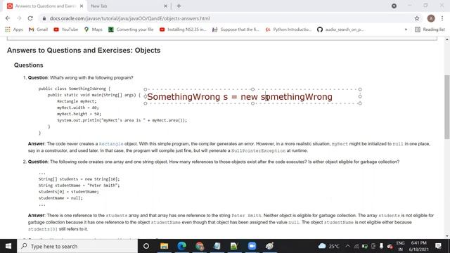 Solving Java Exercise Program Oracle Documents смотреть онлайн