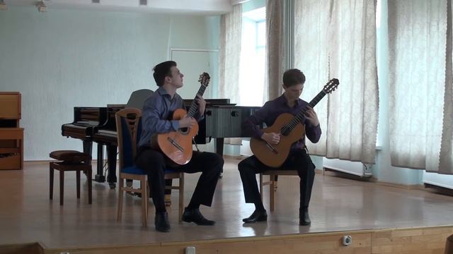 Russian Guitar Duo - Scarlatti Sonata A-dur, P. Bellinati "Jongo" смотреть онлайн