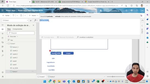 POWER APPS: COMO UTILIZAR A FUNÇÃO PARSE JSON смотреть онлайн