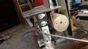 Гриндер из старой советской стиральной машины. Ролики из фанеры.