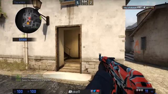 CS:GO - ESEA scrim ace (All headshots) смотреть онлайн