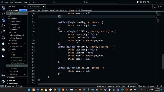 Login Functionality: Connecting Front-End (Client) to Back-End (Server) - API Front End Project. смотреть онлайн