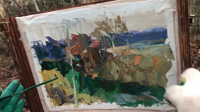 Plein Air Painting in Russia. Demo in English. Artist: Michael Anfinogenov. смотреть онлайн