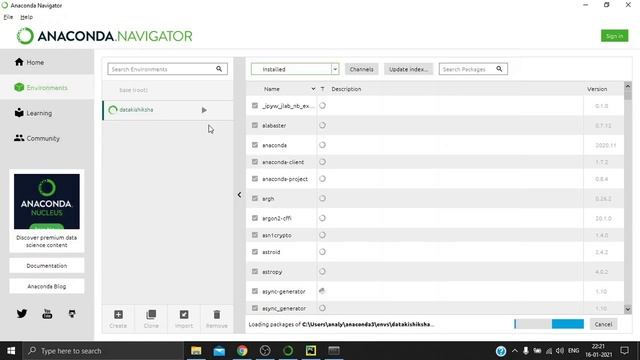 Create conda environment using anaconda env, link & create with pycharm project, install packages. смотреть онлайн