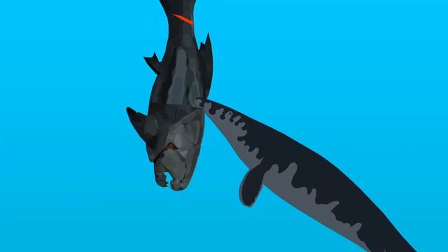 predator x mosasaurus dunkleoteus vs megalodon | stick nodes (No Sound) смотреть онлайн