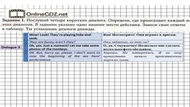 Unit 2 Progress Check Задание №1 - Английский язык "Enjoy English" 6 класс (Биболетова) смотреть онлайн
