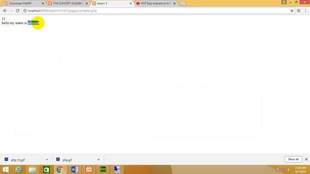 3-Variable in php with previous commands practice (variable swapping) смотреть онлайн