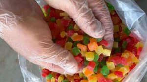 Ананас цукаты кубики микс 8 10мм, Таиланд