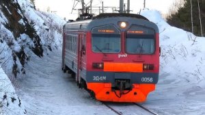 Совсем пустая ЭД4М-0056 сообщением Егоршино — Алапаевск