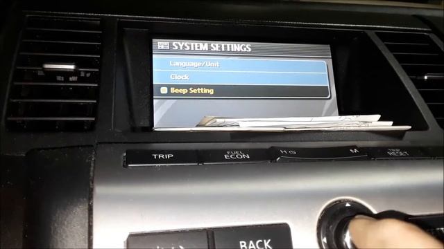 Nissan Murano Electronic System Settings смотреть онлайн