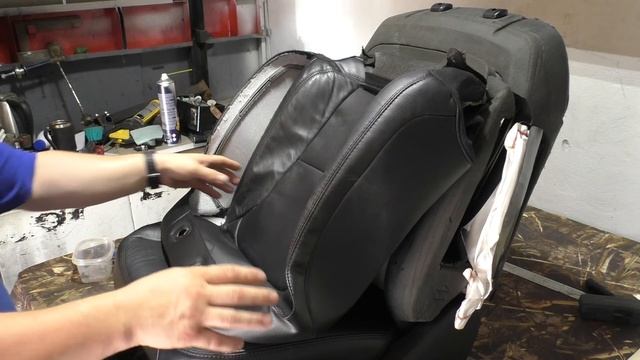 Ремонт сиденья после выстрела подушки смотреть онлайн