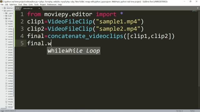 How To Merge Videos Using Python | tamil смотреть онлайн