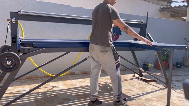 Máquina de cortar mármore e porcelanato portátil, de ponte. смотреть онлайн