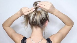 ИДЕАЛЬНЫЙ ВЫСОКИЙ ПУЧОК - СМОЖЕТ ПОВТОРИТЬ КАЖДАЯ! | HOW TO: PERFECT TOP KNOT BUN HAIR TUTORIAL