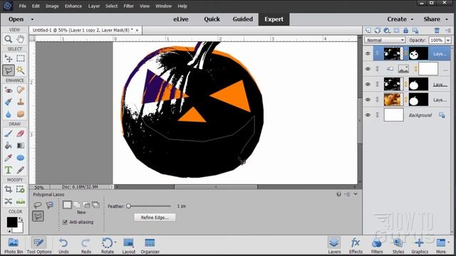 How You Can Make a ? Halloween Party Card in Photoshop Elements смотреть онлайн
