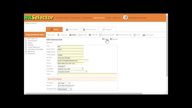 HR Selector Recruiter Adding Users to the Account (2019.01) смотреть онлайн
