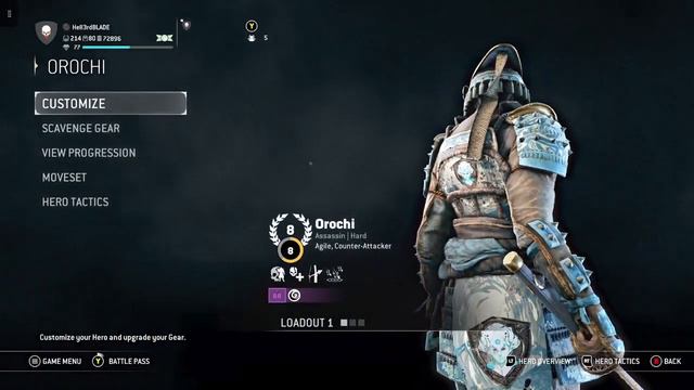 For Honor Fashion: Hell3rdBLADE Year 7 season 4 Hero Showcase смотреть онлайн