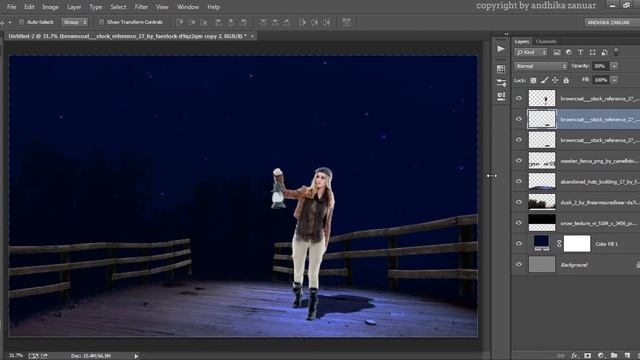 Photoshop CC Tutorial: Add Lighting Effects in Photoshop смотреть онлайн