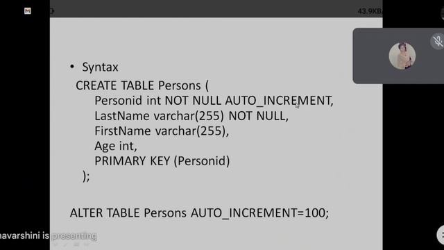 AUTO INCREMENT field - SQL смотреть онлайн