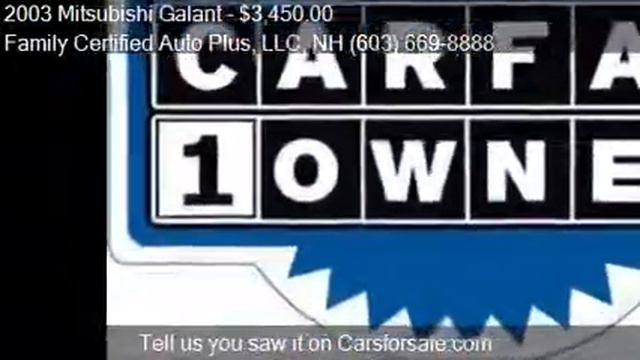 2003 Mitsubishi Galant for sale in Manchester, NH 03103 at t смотреть онлайн