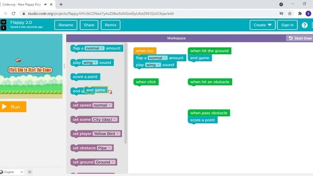 Code.org flappy project смотреть онлайн