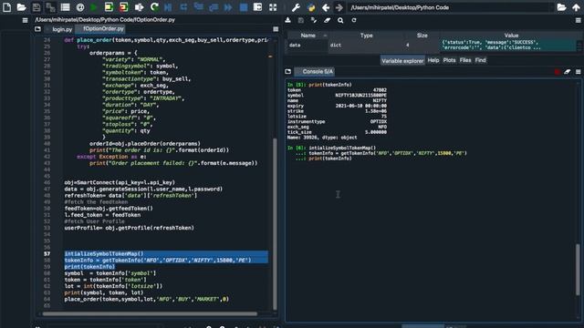 Index Option Order(index) using Smart API in Python (Angel Broking) смотреть онлайн
