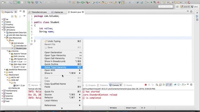 JSTL Tutorial part 2 Core Tags смотреть онлайн