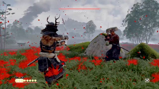 Ghost of Tsushima пеединок среди паучих лилий смотреть онлайн