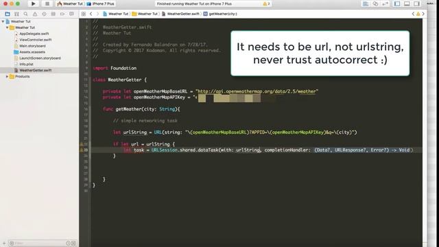 Weather App Swift 3 - Xcode Setup - Part 05 смотреть онлайн