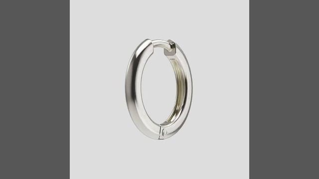Серьга "Кольцо плоское" смотреть онлайн
