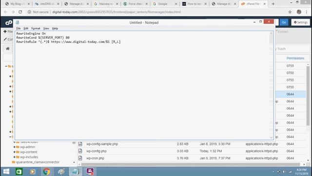 How To Redirect HTTP To HTTPS Using .htaccess File In File Manager Under cPanel смотреть онлайн
