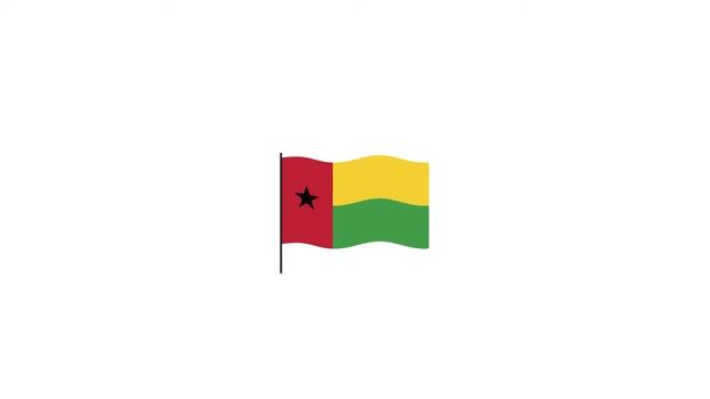 Guinea Bissau flag Lottie JSON animation смотреть онлайн