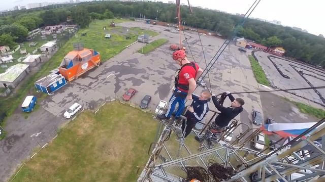 Роупджампинг – Прыжки с веревкой. Вышка 24 метра в Москве – KRC смотреть онлайн
