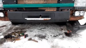 Откидная рамка гос. номера. Антиплатон на scania своими руками.