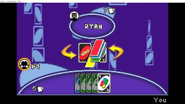 UNO / Skip-Bo (GBA) (Easy) (Rounds) 1 AI In 36 Seconds смотреть онлайн