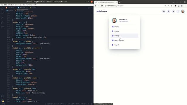 Create Dropdown Menu Like Facebook using HTML CSS and Javascript смотреть онлайн