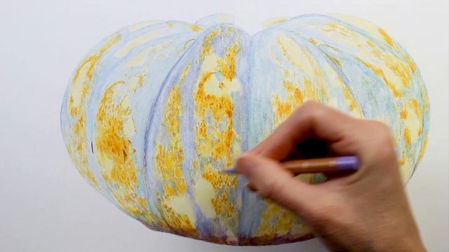 Drawing a Pumpkin using Colored Pencils смотреть онлайн