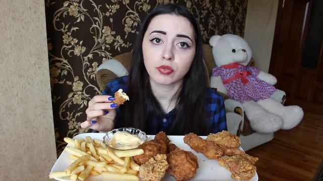 KFC ОСТРЫЕ КРЫЛЫШКИ, СТРИПСЫ, КАРТОШКА ФРИ MUKBANG не ASMR смотреть онлайн